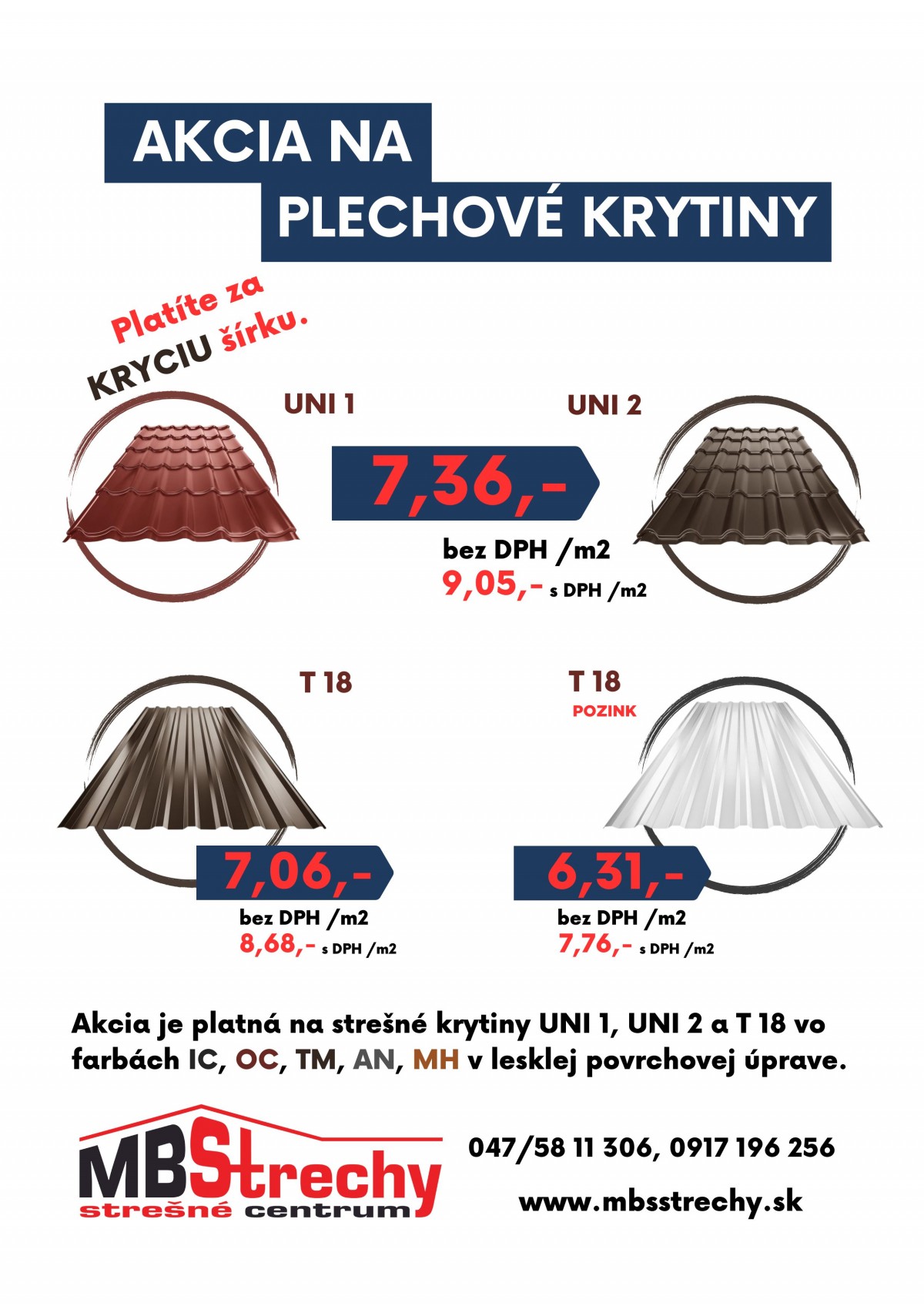 Akcia na plechové krytiny: Zameranie a cenová ponuka ZDARMA!