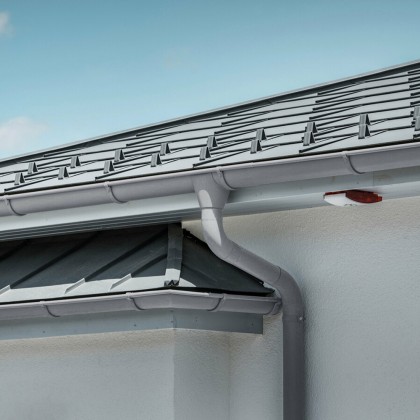 Kompletný odkvapový systém PREFA polkruhový, hliníkový